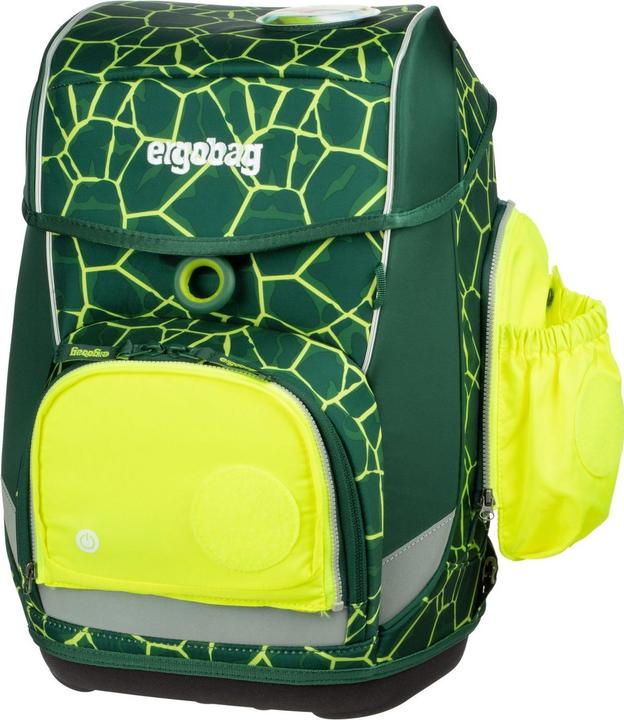 Image du produit Ergobag Fluo LED-Zip Set avec poches latérales Vert (1 l)