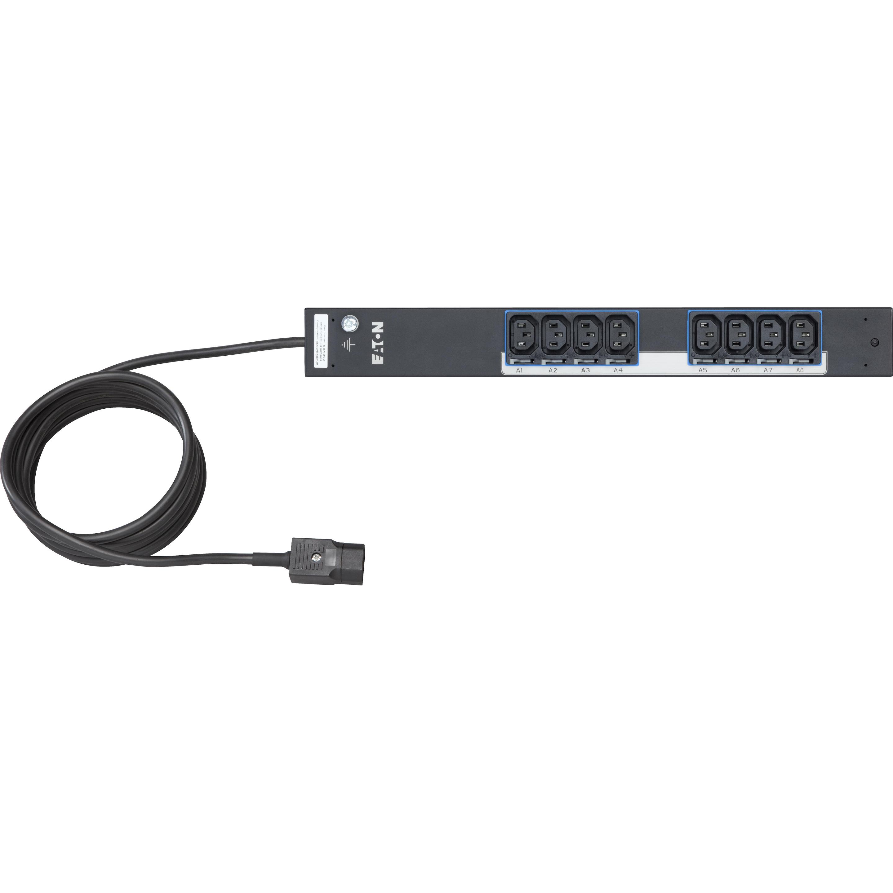 Thumbnail - Eaton, Steckdosenleiste, Basic ePDU 0U In: C14 10A 1P Out IEC (8 x, C13, 3 m)