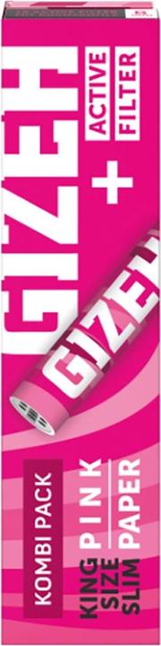 Actual product image Gizeh PINK Papers KSS + activated carbon filter