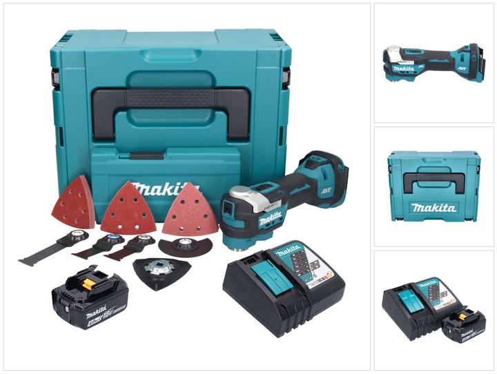 Produktbild Makita DTM 52 RM1JX4 Akku Multifunktionswerkzeug 18 V Starlock Max Brushless + 1x Akku 4,0 Ah +