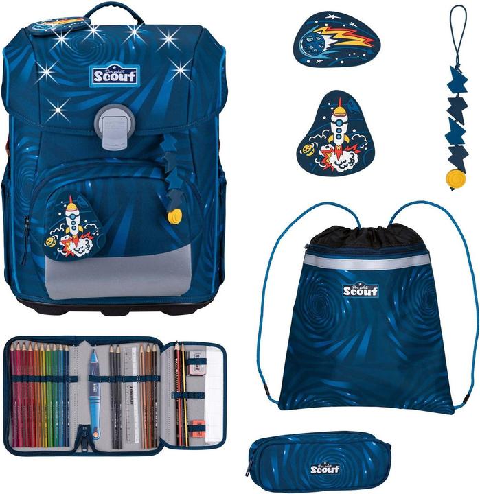 Blau, Dunkelblau, Rocket Rider, Schwarz