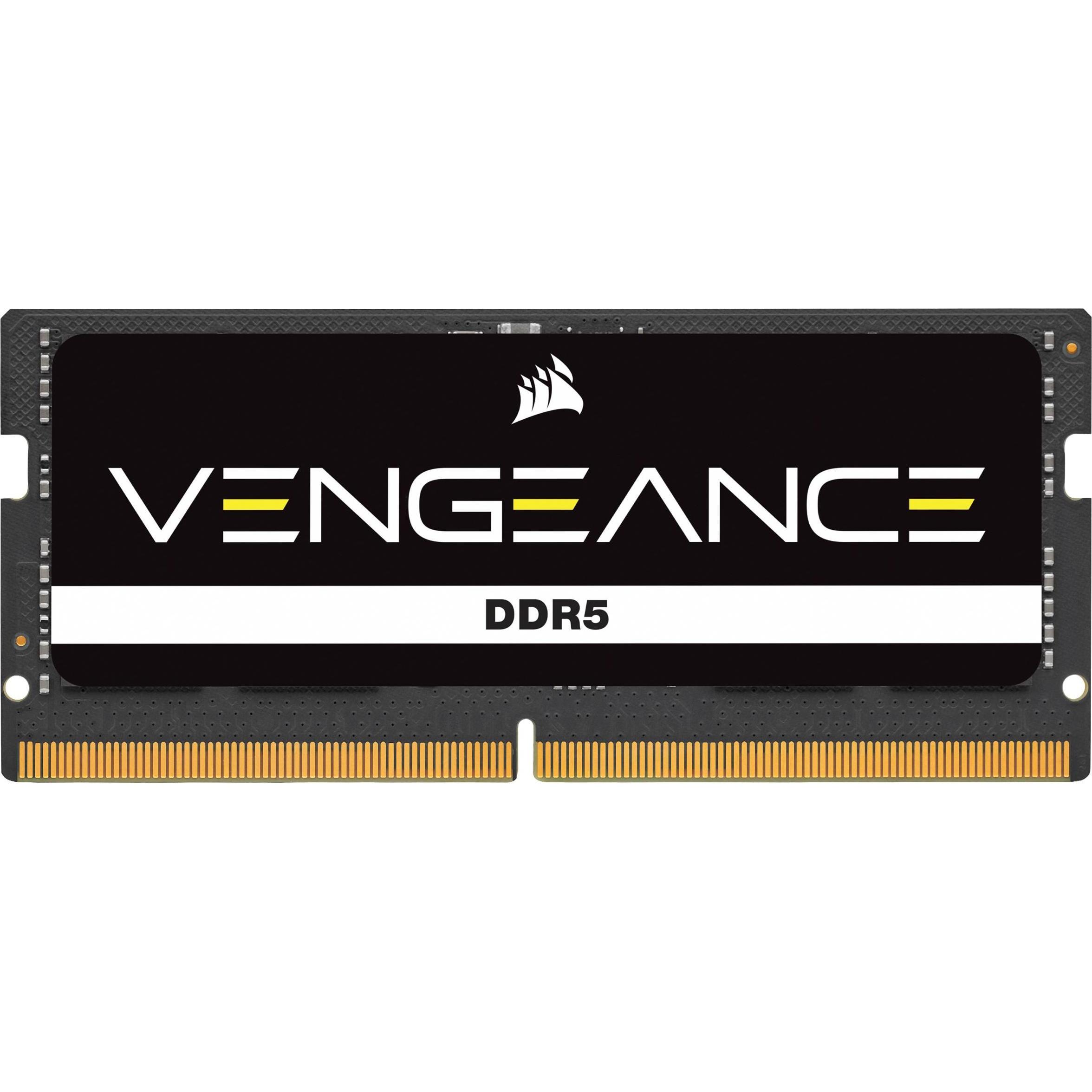 Corsair Vengeance (1 x 16GB, 4800 MHz, DDR5-RAM, SO-DIMM), RAM, Schwarz