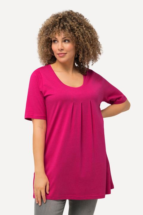 Actual product image Ulla Popken Essential Front Pleat Tee (46, 48)
