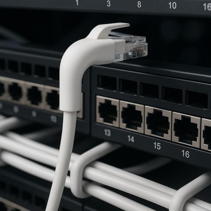 Produktbild Ewent Slim Patchkabel CAT.6a U/UTP, flexibler Stecker RJ45 AWG32/7, CU, 1 m, weiss (U/UTP, CAT6a, 1 m)