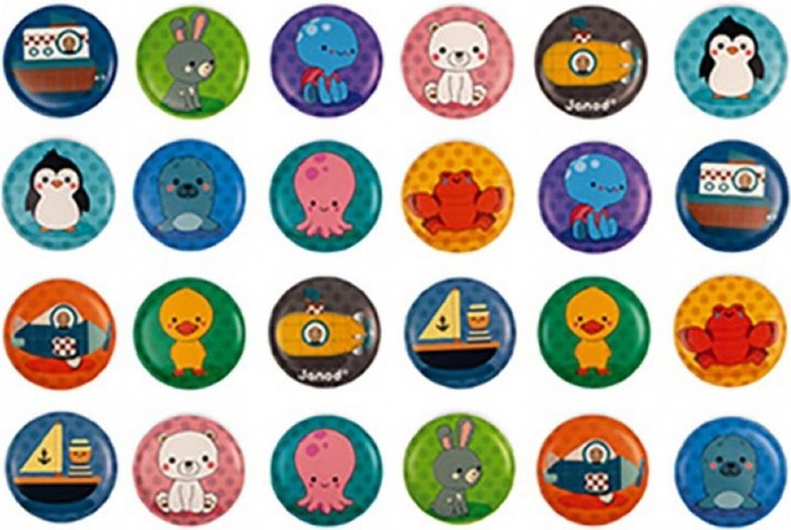 Actual product image Janod Memory game for bathtub