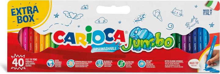 Image du produit Carioca Crayon feutre Jumbo 40 pièces (40x)