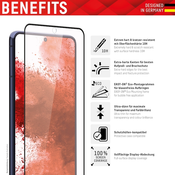Produktbild Displex Real Glass, Full Cover Panzerglas (1 Stück, Samsung Galaxy S20 5G, Samsung Galaxy S20+)