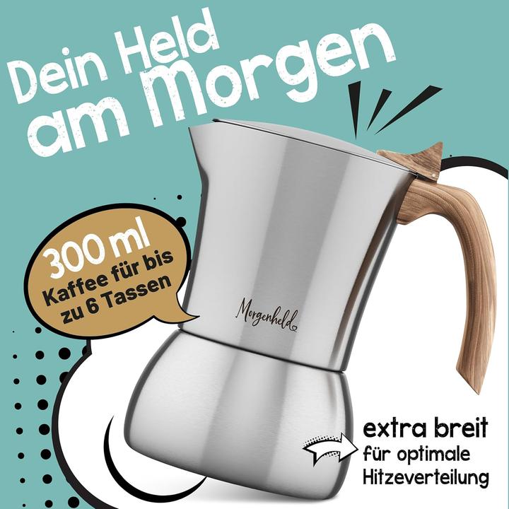 Actual product image Morgenheld Espressokocher Flow Premium (6 Cups)