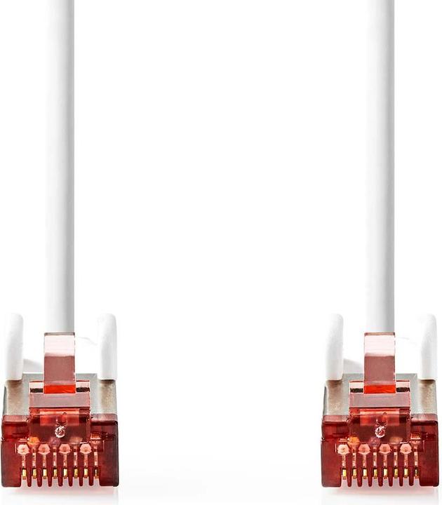 Immagine prodotto Nedis CAT6-Netzwerkkabel - RJ45 Stecker - RJ45 Stecker - S/FTP - 2.00 m - Rund - LSZH - Weiss - Labe (S/FTP, CAT6, 2 m)