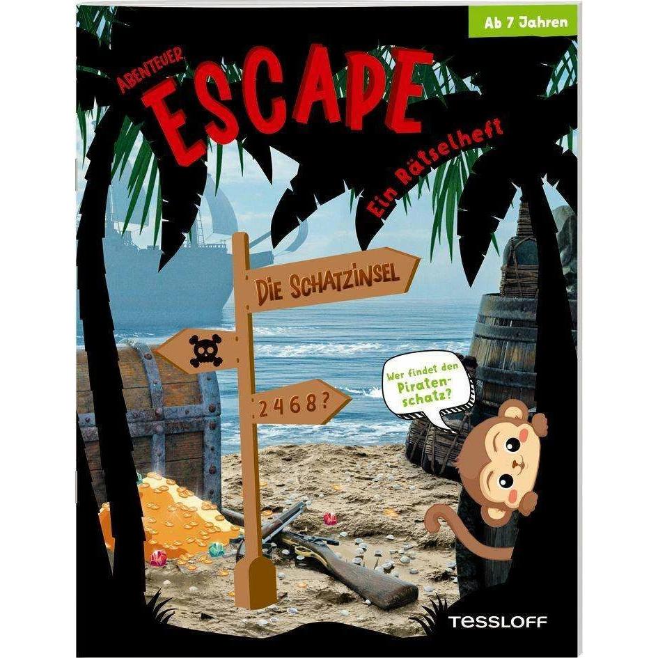 Abenteuer Escape. Ein Rätselheft. Die Schatzinsel - Wer findet den Piratenschatz?, Kinderbücher von Stefan Heine