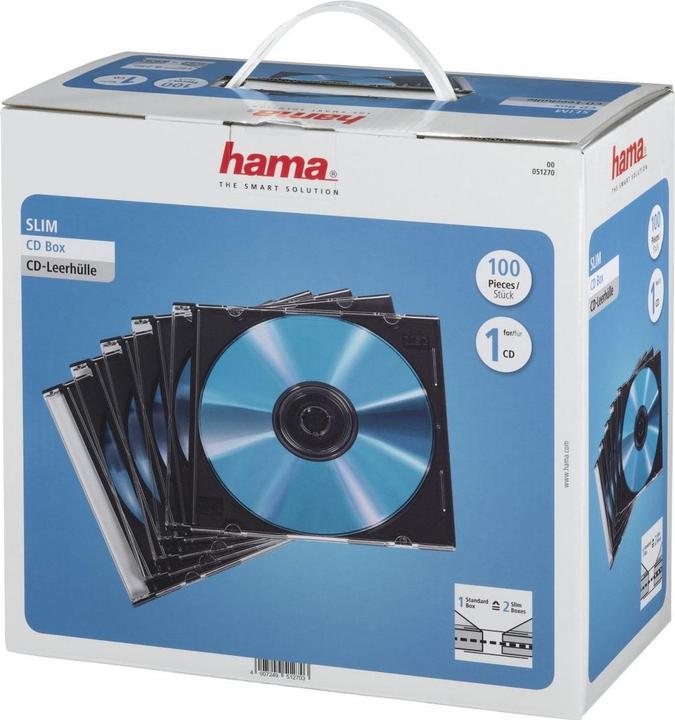 Hama 1x100 CD Pochette vierge Slimpack