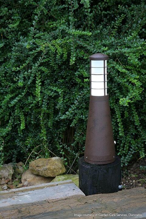 Actual product image Elstead Lighting Beta LED outdoor floor lamp triple 4-ring aged iron IP54 (IP54)