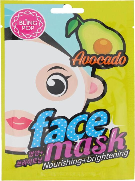Bling Pop Mascarilla Facial Nutritiva E Iluminadora Con Aguacate (25 ml)