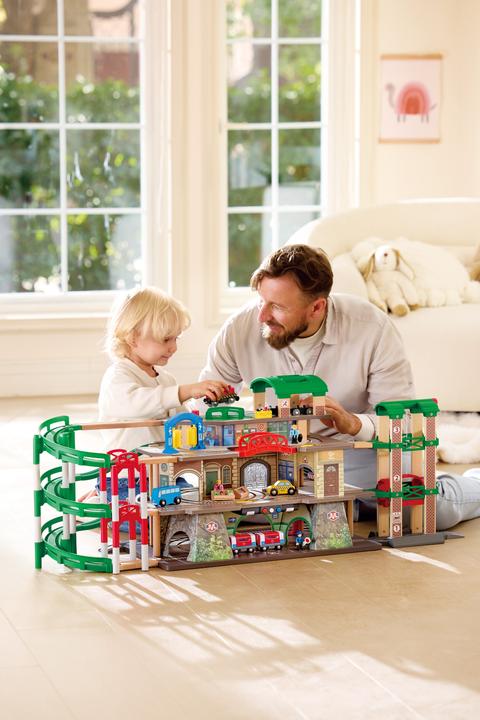 Produktbild Hape Multi-Level Railway City Set