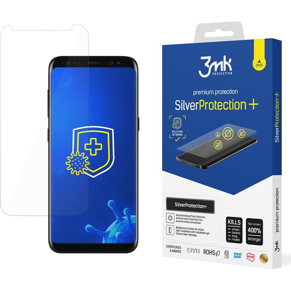 3MK SilverProtection+ do Samsung Galaxy S8 (1 Stück, Samsung Galaxy S21), Smartphone Schutzfolie, Transparent