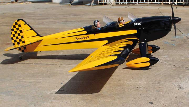 Produktbild Seagull Models SG-Models ) SPACEWALKER II 82,7" 120 ARF 20-26cc gelb/schwarz