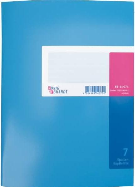 Immagine prodotto König & Ebhardt K™NIG & EBHARDT Quaderno a colonne DIN A4, 7 colonne, 40 fogli (A4)