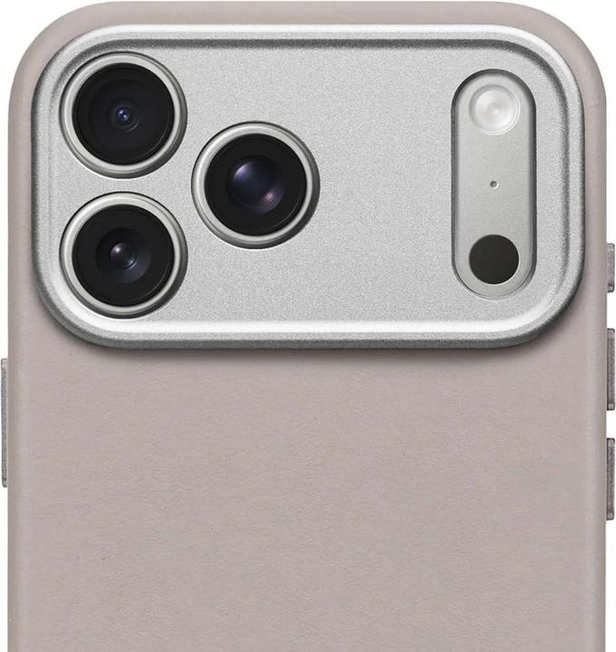 Actual product image Decoded Leather Backcover Apple iPhone 17 Pro Solid Clay (Apple iPhone 17 Pro)
