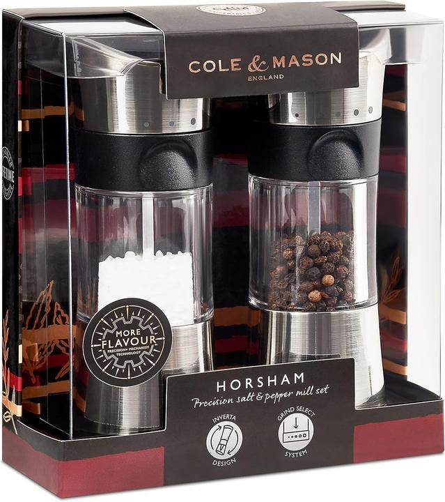 Actual product image Cole & Mason Horsham salt and pepper mill set 154mm (Salt, Pepper)