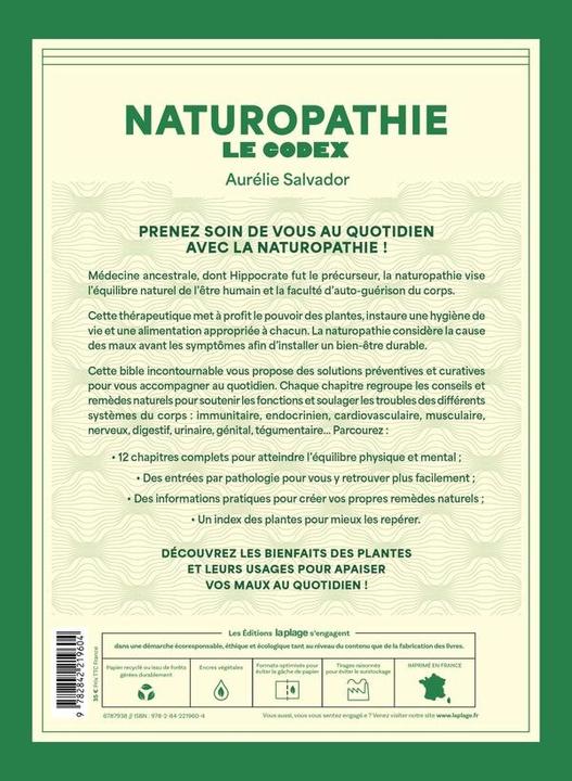 Image du produit Naturopathie : le codex (Français, Salvador Aurélie, 2024)