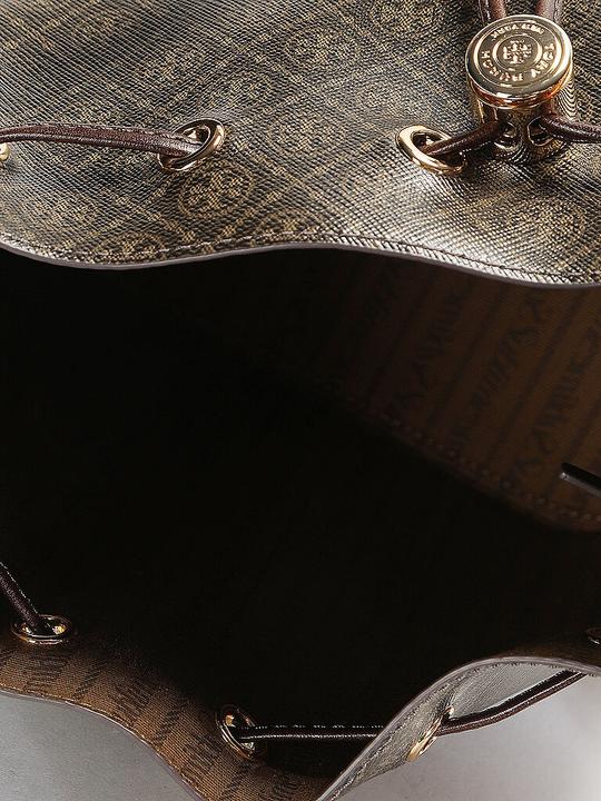 Produktbild Tory Burch monogram printed cotton bucket bag