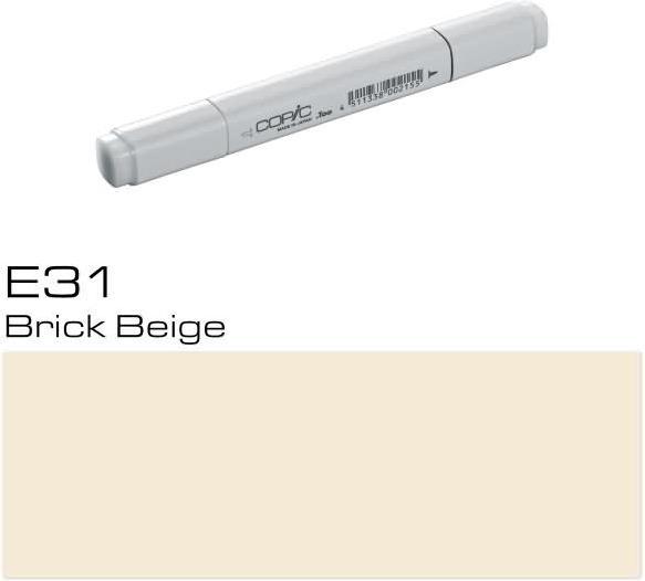 Actual product image Copic Graphic marker Classic type E - 31 (Brick Beige, 1 x)