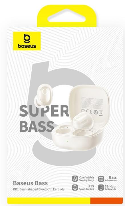 Actual product image Baseus Bass BD1 TWS TWS Starlight Off-White (35 h, Wireless)