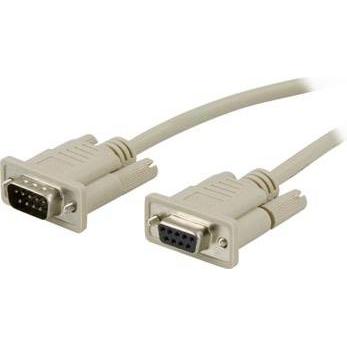 Thumbnail - Deltaco SWEDEL TACO DEL-37 Serial Cable - DB-9 - DB-9 - Männlich/Weiblich - 2 m - Weiss (2 m), Schnittstellenkabel