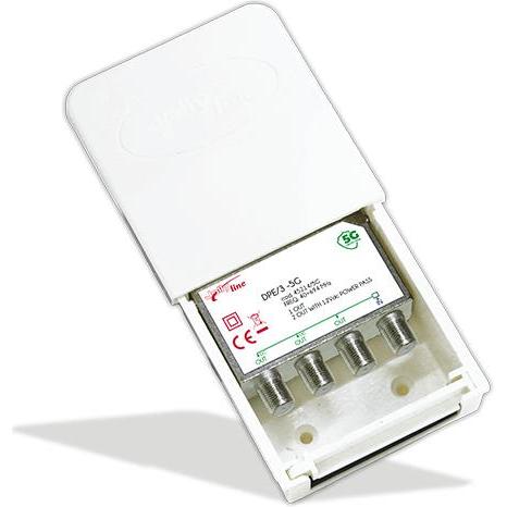 G.B.S. Elettronica DPE/3 -5G Adattatore Bianco (3G / 2G / GSM), Parabola + Antenna, Bianco