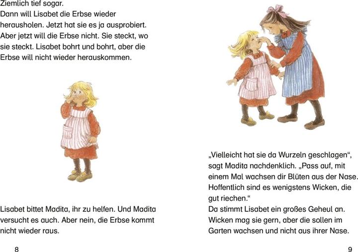 Immagine prodotto Als Lisabet sich eine Erbse in die Nase steckte (Tedesco, Ilon Wikland, Anna-Liese Kornitzky, Astrid Lindgren, 2019)