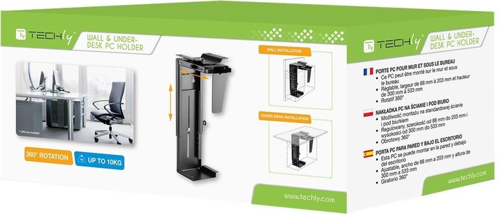 Immagine prodotto Techly Kit di montaggio (supporto CPU) (regolabile) (Vari)