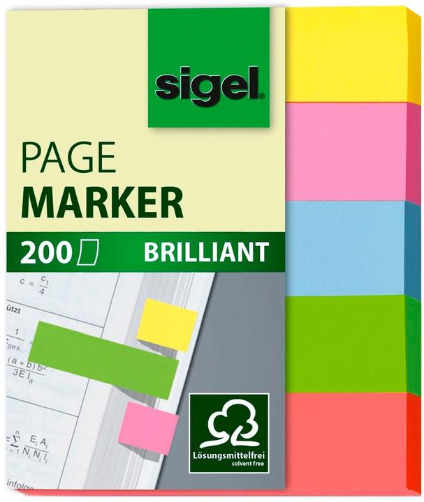 Actual product image Sigel Sticky notes Brilliant (50 x 12 mm)