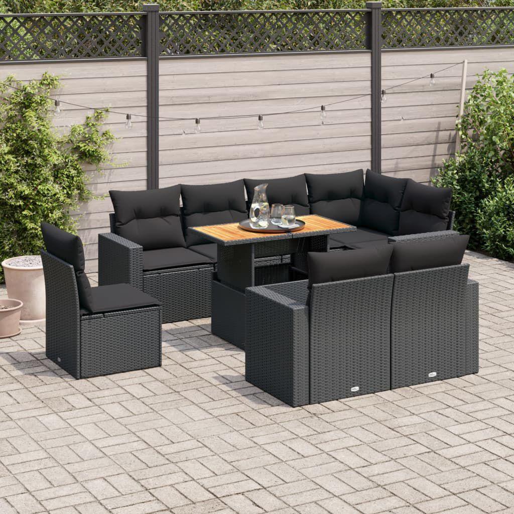 Thumbnail - VidaXL, Gartenlounge, 10-tlg. Garten-Lounge-Set mit Kissen