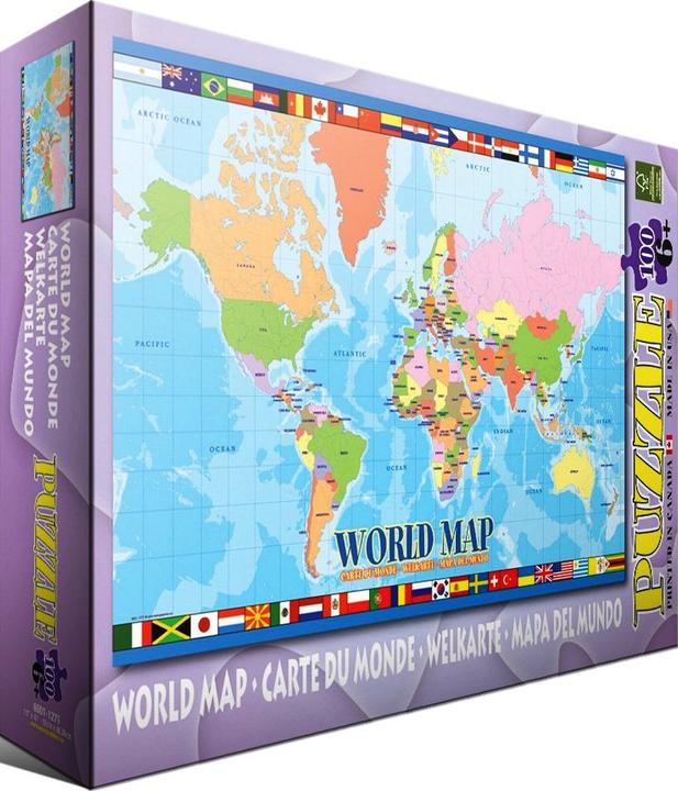 Produktbild Eurographics Weltkarte - Puzzle (100 Teile)