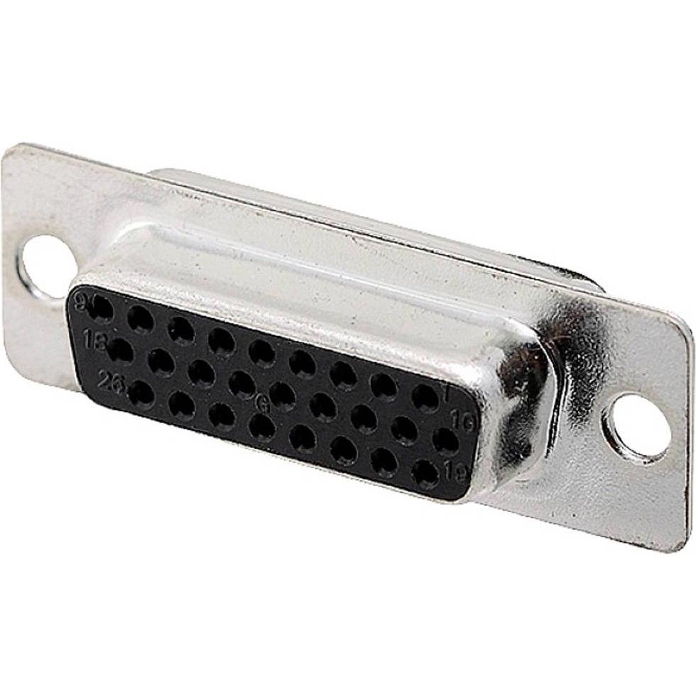 Encitech HDD-26-F-T-B-M 2103-0400-12 D-SUB Buchsenleiste 180 ° Polzahl (num): 26, Elektronikkabel + Stecker