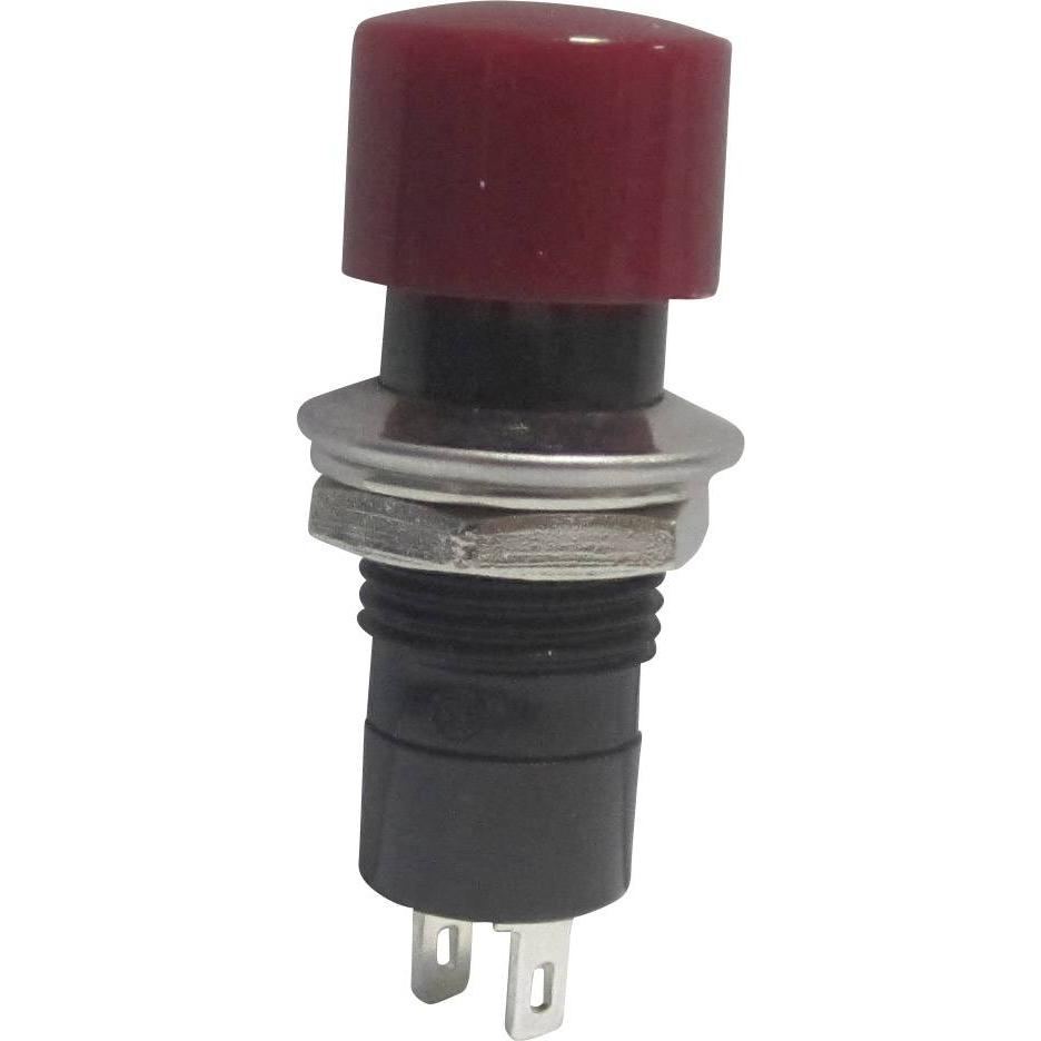 Tru Components 1587704 TC-R13-40A-05RT Pulsante 250 V/AC 1,5 A 1 x Off/(On), Pulsante + Interruttore, Rosso