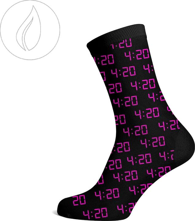 Image du produit R420 Chaussettes longues Size 36-42 Noir 420 Alarme Rose (Une unité par pack, 36 - 42)