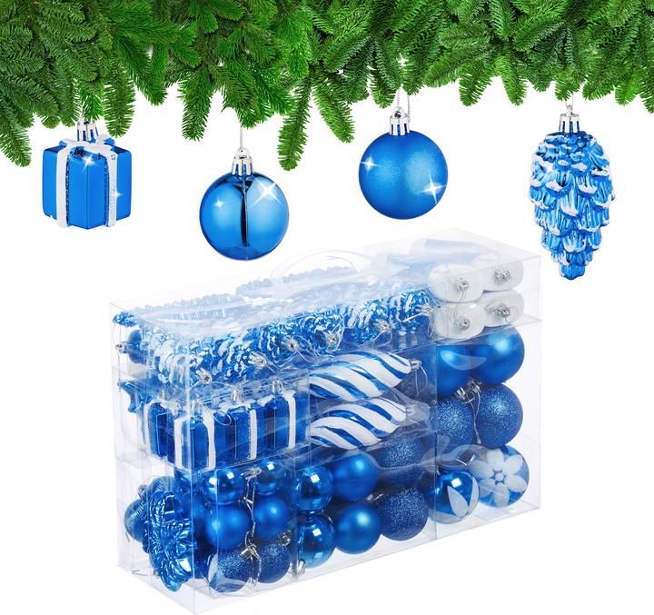 Actual product image Relaxdays Christmas baubles (72 -part)