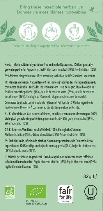 Actual product image Pukka Three Mint Organic (32 g)