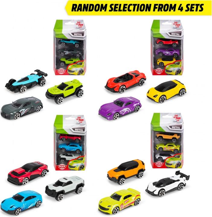Actual product image Dickie The cast vehicles 3 Pack - 4 assort.