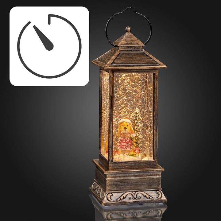 Produktbild Hellum LED Laterne Wasser Turmlaterne, farben, mit Hund