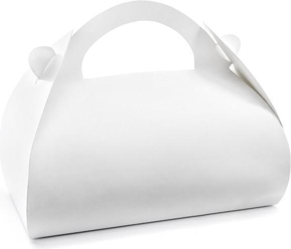Produktbild Partydeco Decorative cake boxes, white, 16x8.5x9.5cm. (1 pkt / 10 pc.)