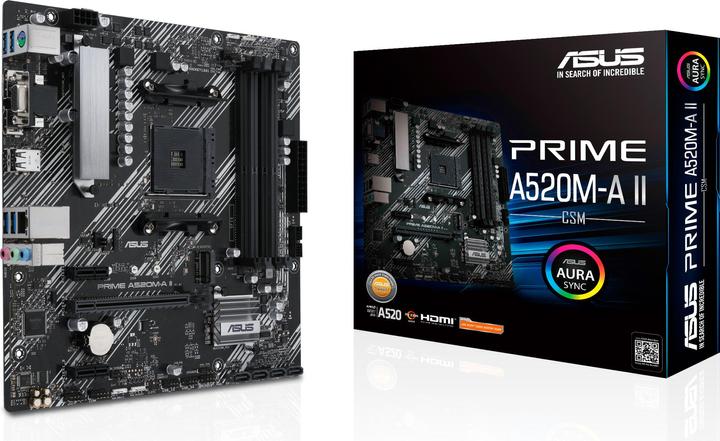 Image du produit ASUS PRIME A520M-A II (AM4, AMD A520, mATX)