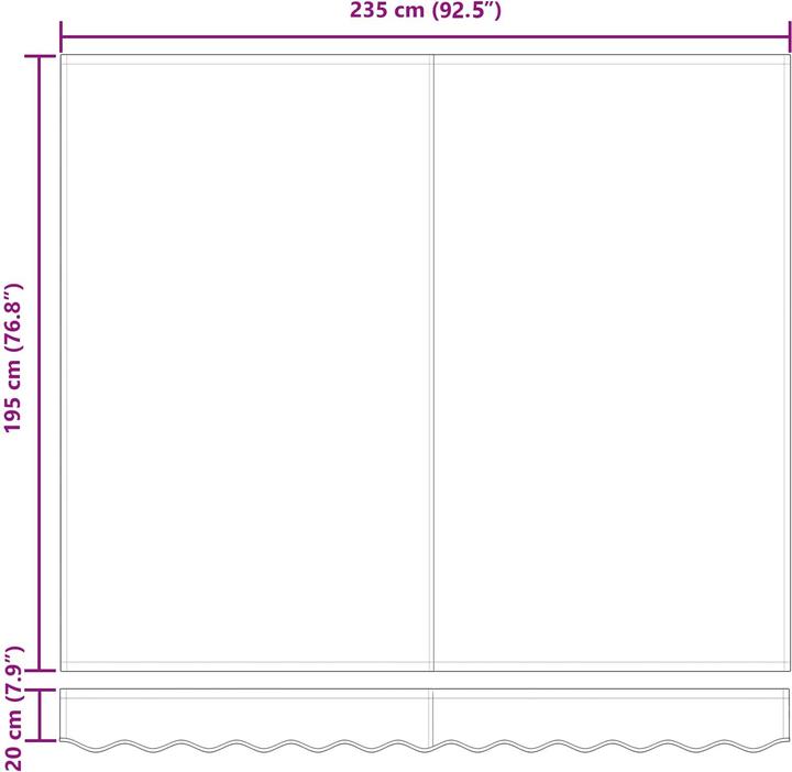 Produktbild vidaXL Markisenstoff (2.45 m)