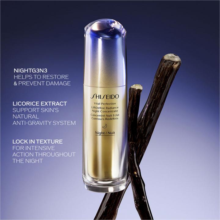 Actual product image Shiseido VITAL PERFECTION LiftDefine Radiance Night Concentrate (80 ml)