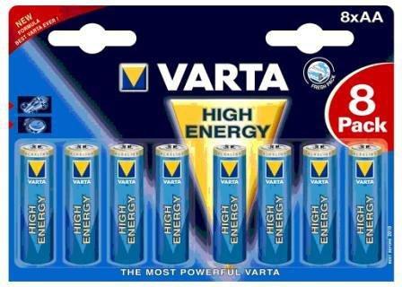 Image du produit Varta une puissance durable (8 pcs, AA / LR6 / LR06 / Mignon / R6 / R14505, 2960 mAh)