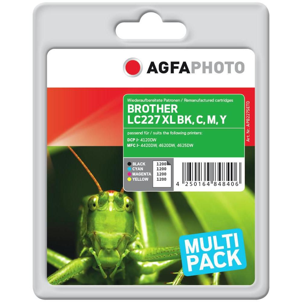 AGFAPHOTO, Druckerpatrone, Apb227setd (M, BK, C, Y)