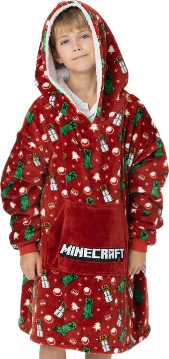 Immagine prodotto Minecraft Copertina a cappuccio sovradimensionata per bambini e adolescenti (Taglia unica)