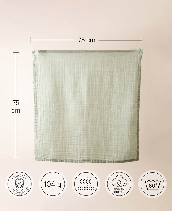 Actual product image Esmée Muslin cloth (75 cm, 75 cm)
