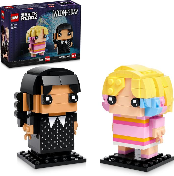 Produktbild LEGO BrickHeadz Wednesday Wednesday und Enid (40750, LEGO Brickheadz)